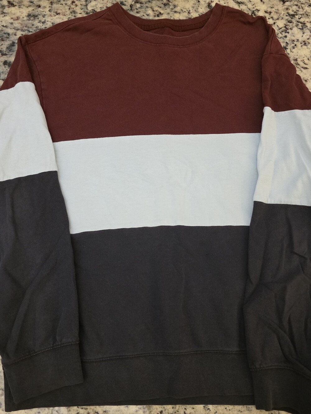 Original Use Striped Crewneck Cotton Lightweight Sweater